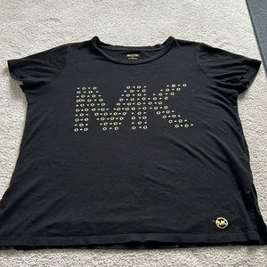 Michael Kors black and gold t shirt